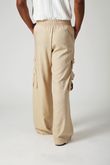 Calça Pantalona Yuly Natural Escuro Linho