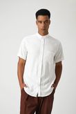 Camisa Gola Padre Pierre 8 Off White Linho