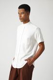 Camisa Gola Padre Pierre 8 Off White Linho