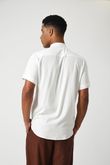 Camisa Gola Padre Pierre 8 Off White Linho