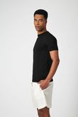 Camiseta Gola Careca Zico Preto Tricô