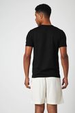 Camiseta Gola Careca Zico Preto Tricô