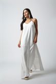 Vestido Alcinha Leandra Off White Crinkle