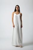 Vestido Alcinha Leandra Off White Crinkle