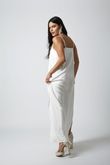 Vestido Alcinha Leandra Off White Crinkle