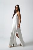 Vestido Alcinha Leandra Off White Crinkle