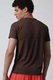 Camiseta Dry Fit Tee X25 Brown 100% Poliamida