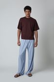 Camiseta Oversized Gola Careca T25 Marrom Algodão