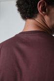 Camiseta Oversized Gola Careca T25 Marrom Algodão