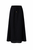 Saia Com Bolso Kaliana Preto Linho