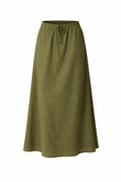 Saia Com Bolso Kaliana Militar Linho