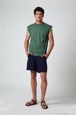 Regata Machão Kenzo Musgo Algodão