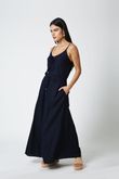 Regata Alcinha Marian Navy Linho