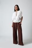 Blusa Manga Morcego Dalia Off Linho