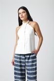 Regata Decote Trapézio Zizi Off White Lyocel