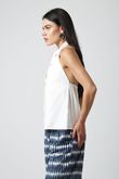 Regata Decote Trapézio Zizi Off White Lyocel