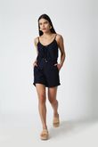 Bermuda Bolso Faca Lud 3 Navy Linho