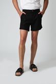 Bermuda Bolso Faca Lud 3 Preto Linho