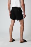 Bermuda Bolso Faca Lud 3 Preto Linho
