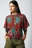 Blusa Manga Morcego Dalia Snake Terra Lyocel