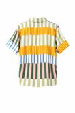 Camisa Oversized Solaris Mix Listra Viscose Estmp