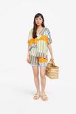 Camisa Oversized Solaris Mix Listra Viscose Estmp