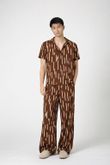 Camisa Polo Decote V Mel 3 Traços Brown