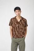 Camisa Polo Decote V Mel 3 Traços Brown