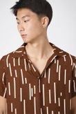 Camisa Polo Decote V Mel 3 Traços Brown