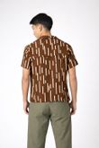 Camisa Polo Decote V Mel 3 Traços Brown