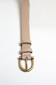 Cinto De Couro Com Fivela Ariel Camel Cici 