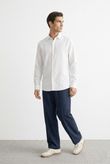 Camisa Manga Longa Chris 2 Off White Linho PD