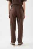 Calça Carrot Fit Pregas Jimy 3 Marrom Lyocel PD