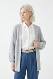 Cardigan Oversized de Tricot North Cinza  - U