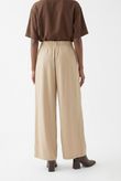 Calça Pantalona Atena Bege Cupro