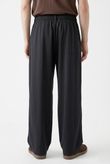 Calça Pantalona Atena Preto Cupro Skin