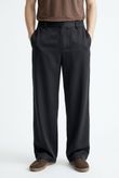 Calça Pantalona Atena Preto Cupro Skin