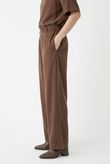 Calça Pantalona Atena Marrom Cupro