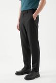 Calça Reta Bolso Faca Jonny 3 Preto Tencel Flow