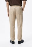 Calça Reta Bolso Faca Jonny 3 Tapioca Tencel