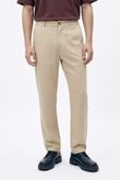 Calça Reta Bolso Faca Jonny 3 Tapioca Tencel