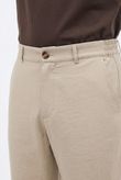 Calça Reta Bolso Faca Jonny 3 Tapioca Tencel