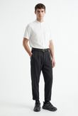 Calça Carrot Fit Pregas Jimy 3 Preto Lyocel PD