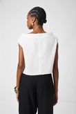 Blusa Drapeado Sem Manga Aritzia Off White Viscomida