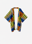 Kimono estampado de viscose Hill Ondas Mixe