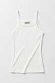 Regata Slim Decote Trapezio Aya 3 Canelado Branco 