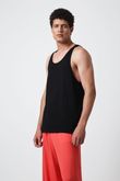 Regata Regular Johns Canelado Preto 