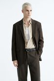 Blazer Oversized Oty Chocolate Lyocel PD
