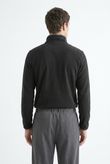 Blusa Gola Ziper Rocky Preto Fleece