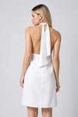 Vestido Curto Olivia Off White Lyocel